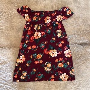 Off the shoulder floral top